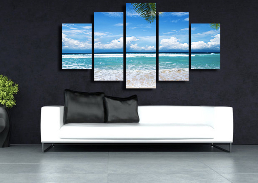 Tableau plage paradisiaque