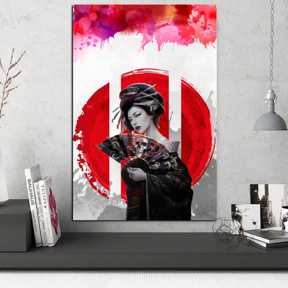 Tableau Geisha Japonais Tableau Japonais Tableau Monde