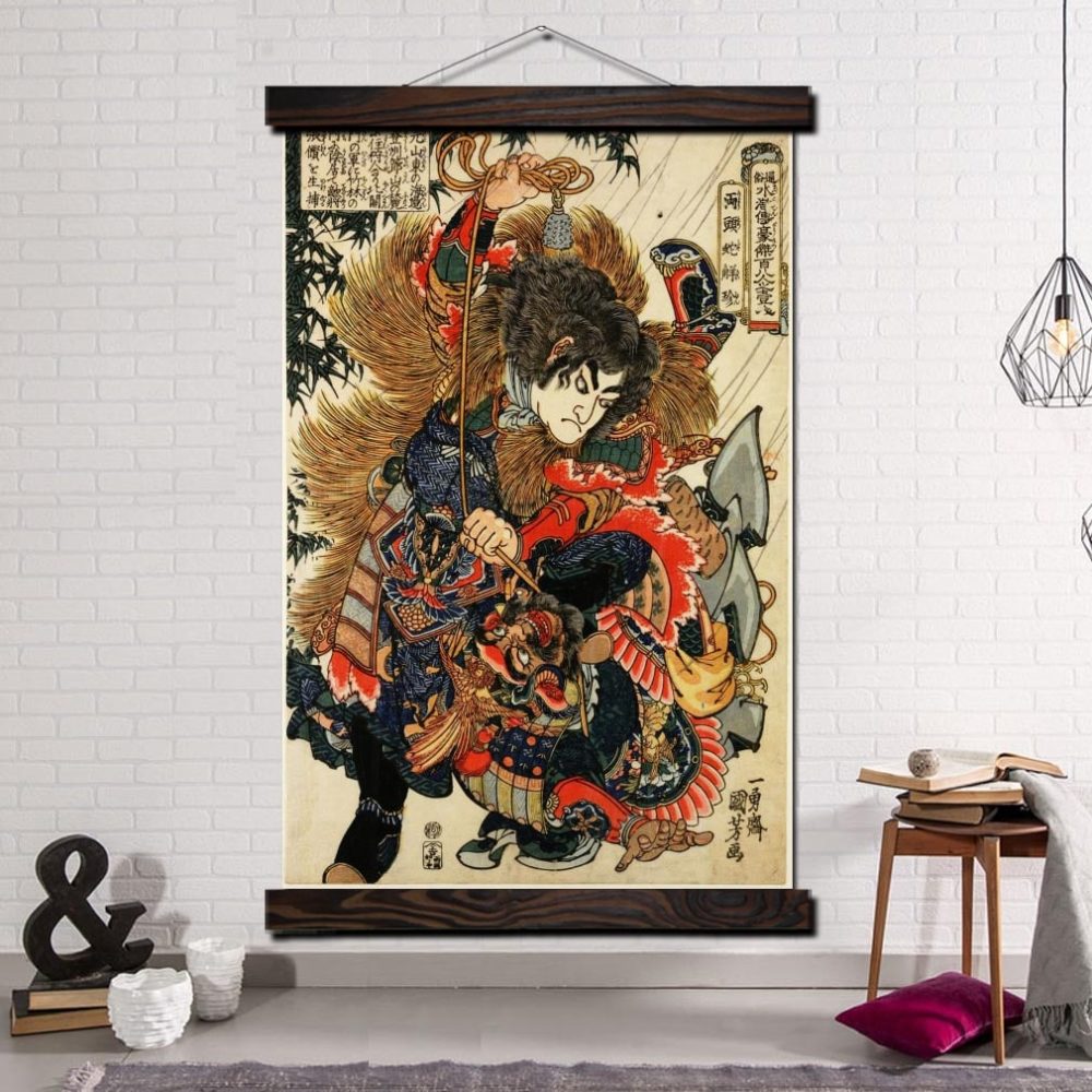 Tableau traditionnel samouraï