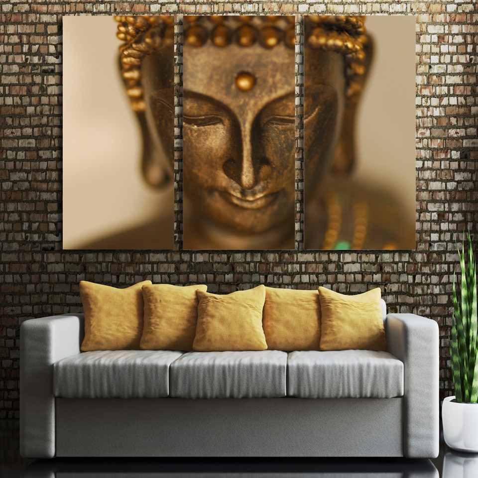 Tableau tête de Bouddha