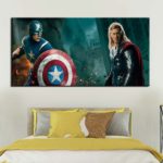 Tableau Captain America et Thor