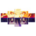 Tableau yeux Naruto et Sasuke