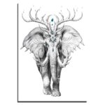 Tableau éléphant mystique