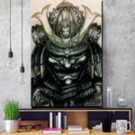 Tableau casque de guerrier Tableau Japonais Tableau Monde