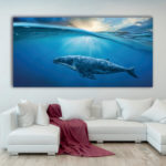 Tableau Magnifique baleine Tableau Animaux Tableau Baleine Tableau Mer Tableau Nature