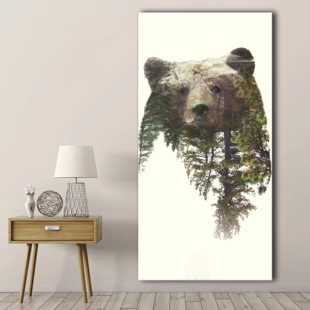 einen Bären und den Wald