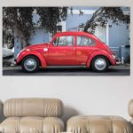 Tableau Volkswagen Beetle Rouge