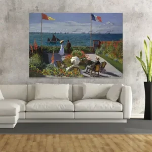 Gemälde Monet Terrasse in Sainte-Adresse Gemälde Künstler Maler Gemälde Monet Größe: XXS|XS|S|M|L|XL|XXL