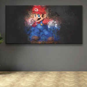 Tableau Super Mario Grafitti Tableaux originaux Tableau Geek Tableau Super Mario taille: XXS|XS|S|M|L|XL|XXL 