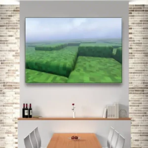 Minecraft Wandbild großer pixeliger Garten Pop Art Wandbild Geek Wandbild Minecraft Größe: XS|S|M|L|XL|XXL